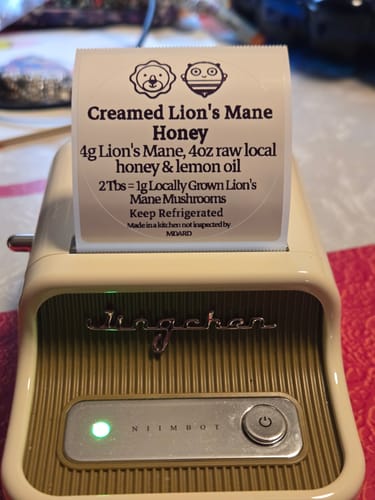 Customer photo review of Round Label Tape for B21, B1, B3S