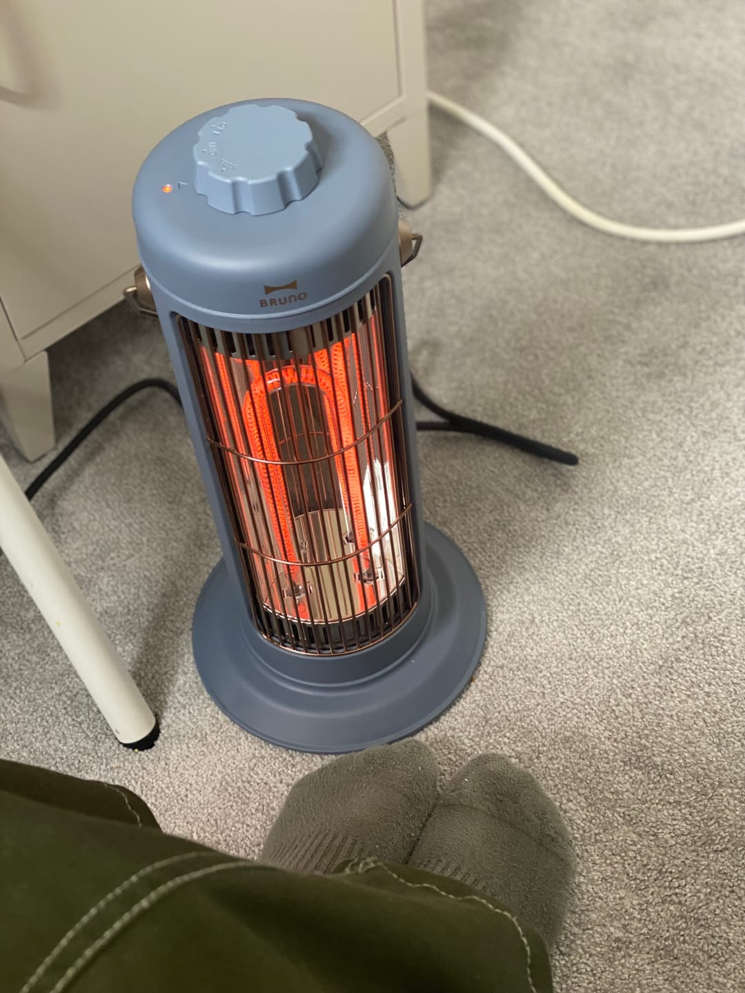 Customer photo review of BRUNO Nostal Heater S - Blue Gray