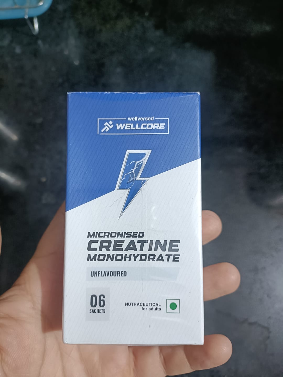 Customer photo review of Wellcore - Pure Micronised Creatine Monohydrate | Unflavoured (6 Sachets)