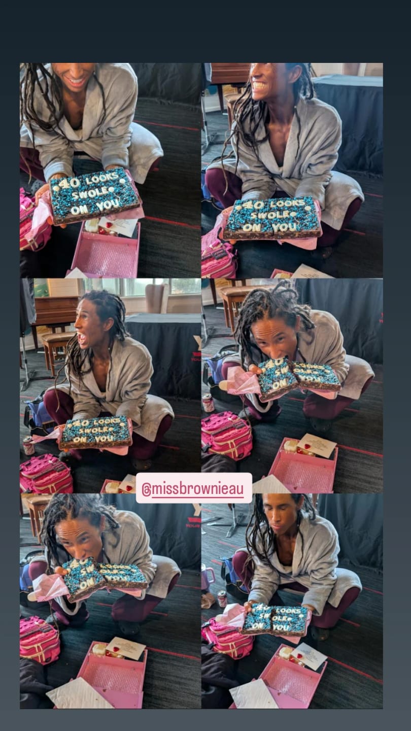 Customer photo review of Custom Birthday Brownie