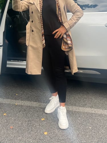 Customer photo review of ELEVATESHOES WHITE CLASSY