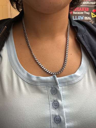 Customer photo review of 6MM MINI CUBAN CHAIN