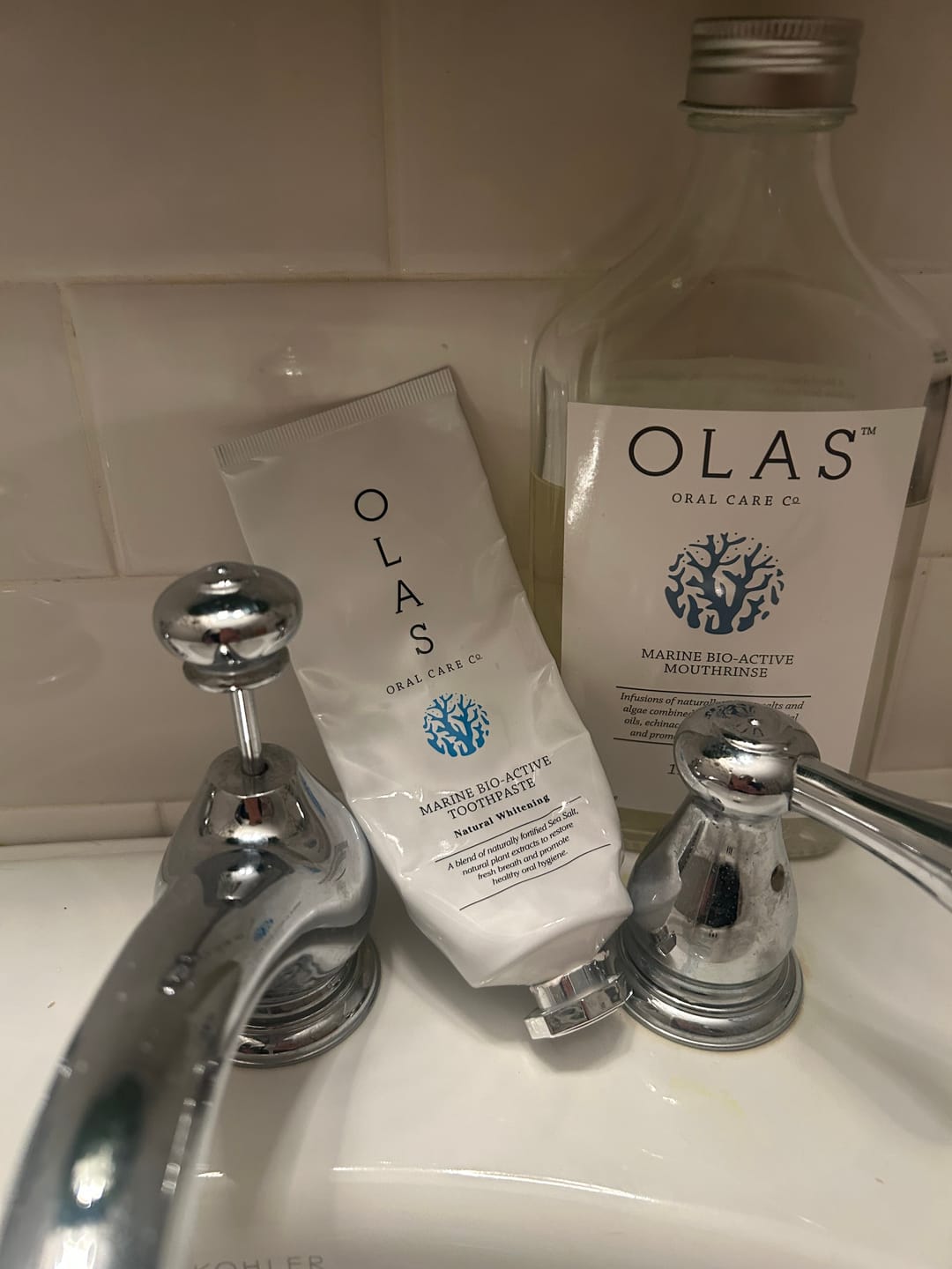 Customer photo review of OLAS Marine Bio-Active Whitening Toothpaste