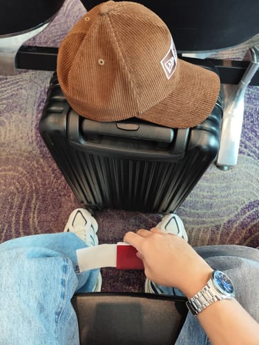 Customer photo review of 9FORTY A-Frame Corduroy Chocolate Snapback