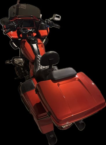 Customer photo review of Detachable Razor Tour Pack Trunk Luggage For Harley  | Mocardine