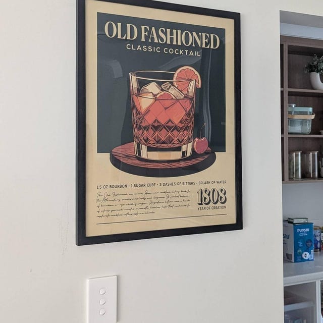 Customer photo review of Old Fashioned - Classic Cocktail Poster