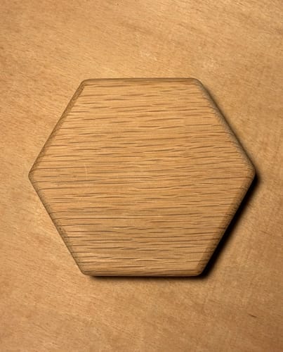Customer photo review of 5.25x5.25" Round Tray 28 Acrylic Router Template