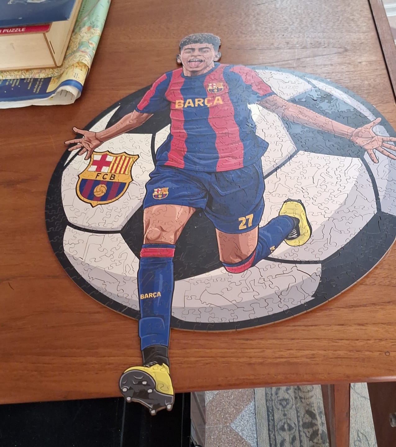 Customer photo review of Lamine Yamal - Wooden Puzzle