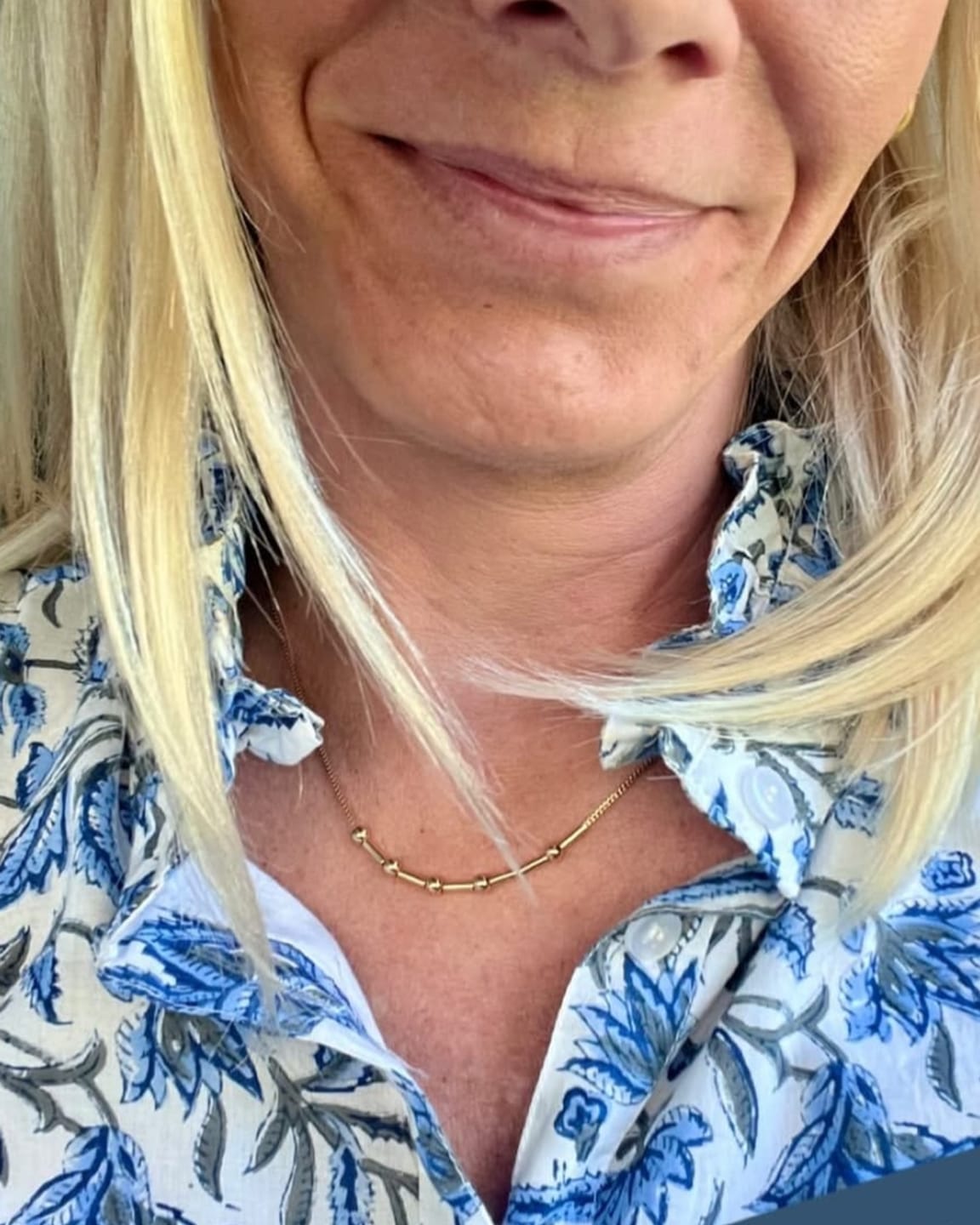 Customer photo review of Collier en code Morse