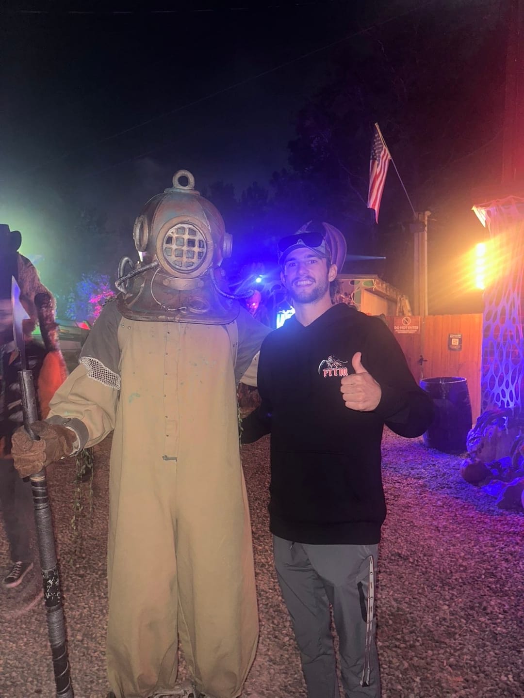 Customer photo review of DEATH & TAXES Hoodie