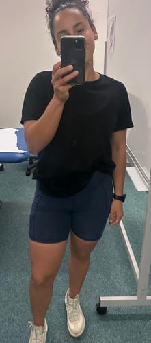 Customer photo review of Hemp Bike Short with Pockets