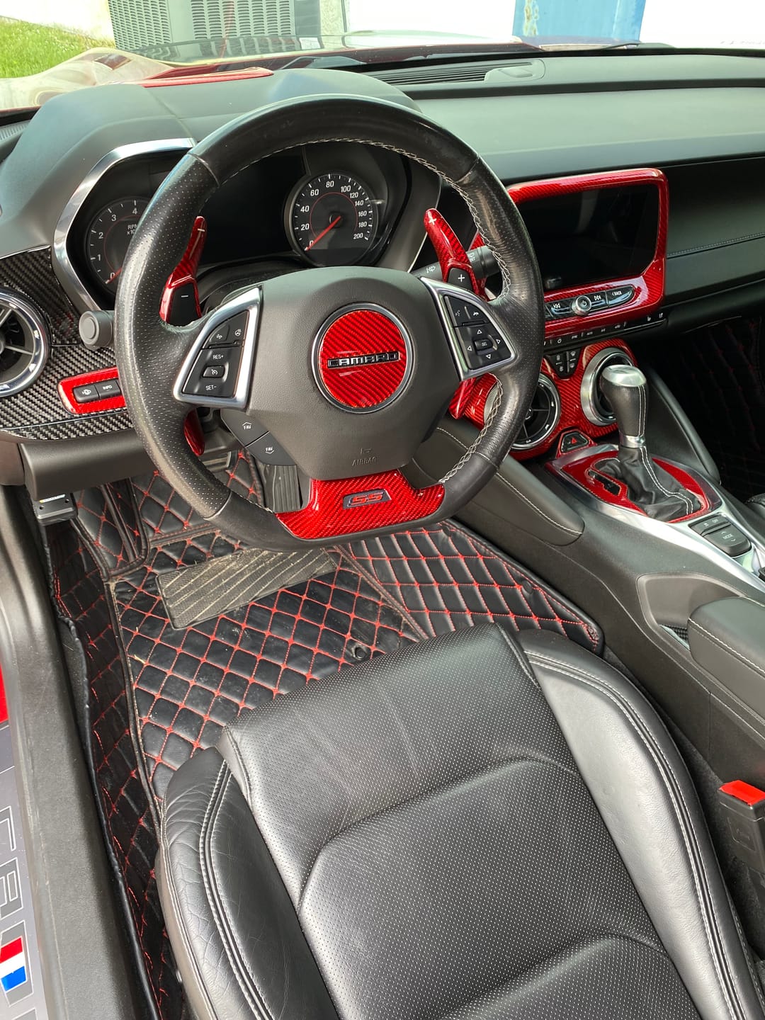 Customer photo review of 2016-2024 Camaro Real Carbon Fiber Heads Up Display HUD Trim Cover