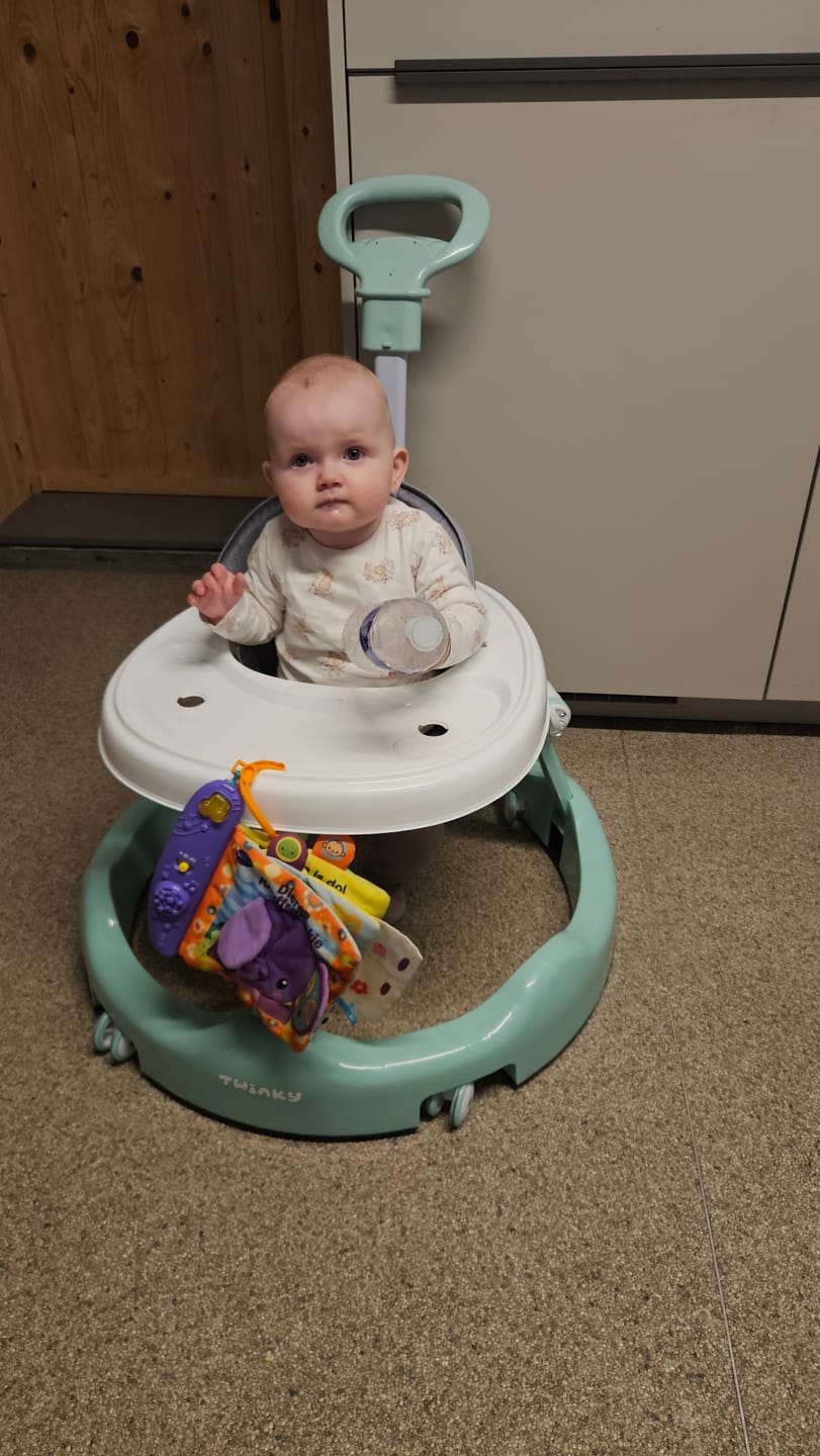 Customer photo review of Twinky Loopstoel Baby - Mint Groen