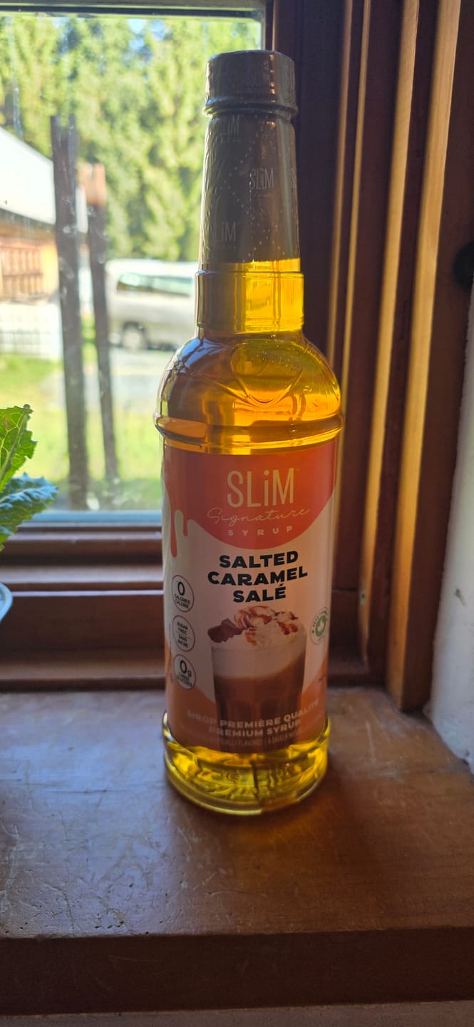Customer photo review of Slim Syrups - Sugar Free Syrups 750ml