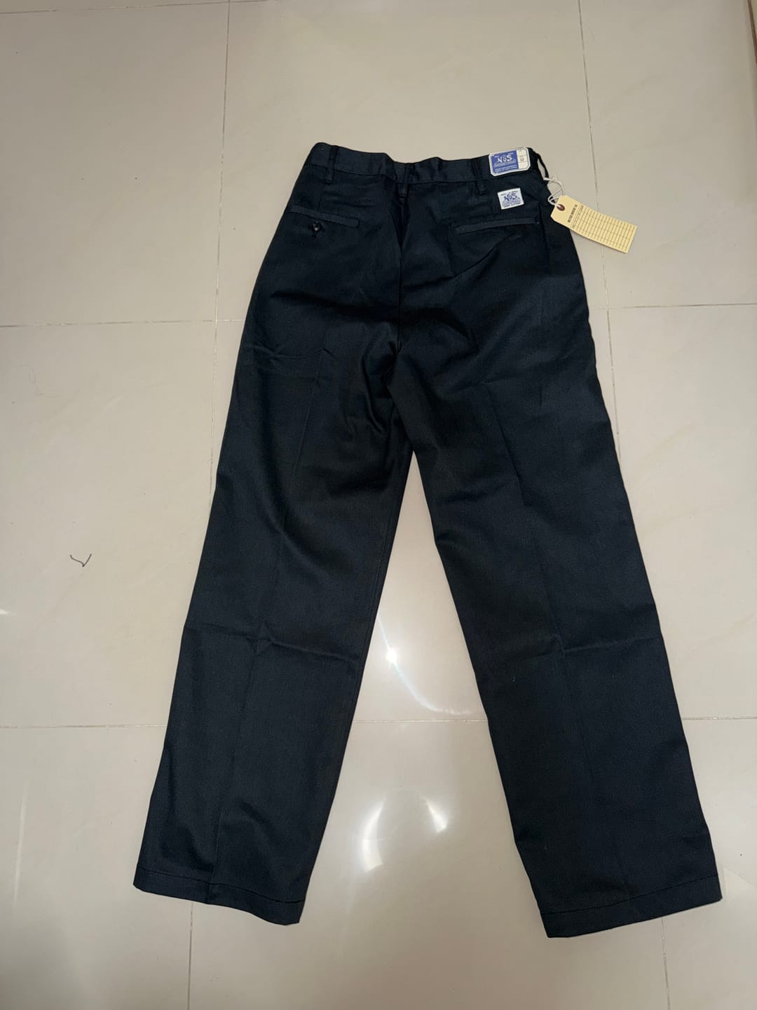 Customer photo review of 1970s Straight-Leg Work Pants - Black