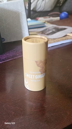 Customer photo review of Sweet Ginger Vapor Rub