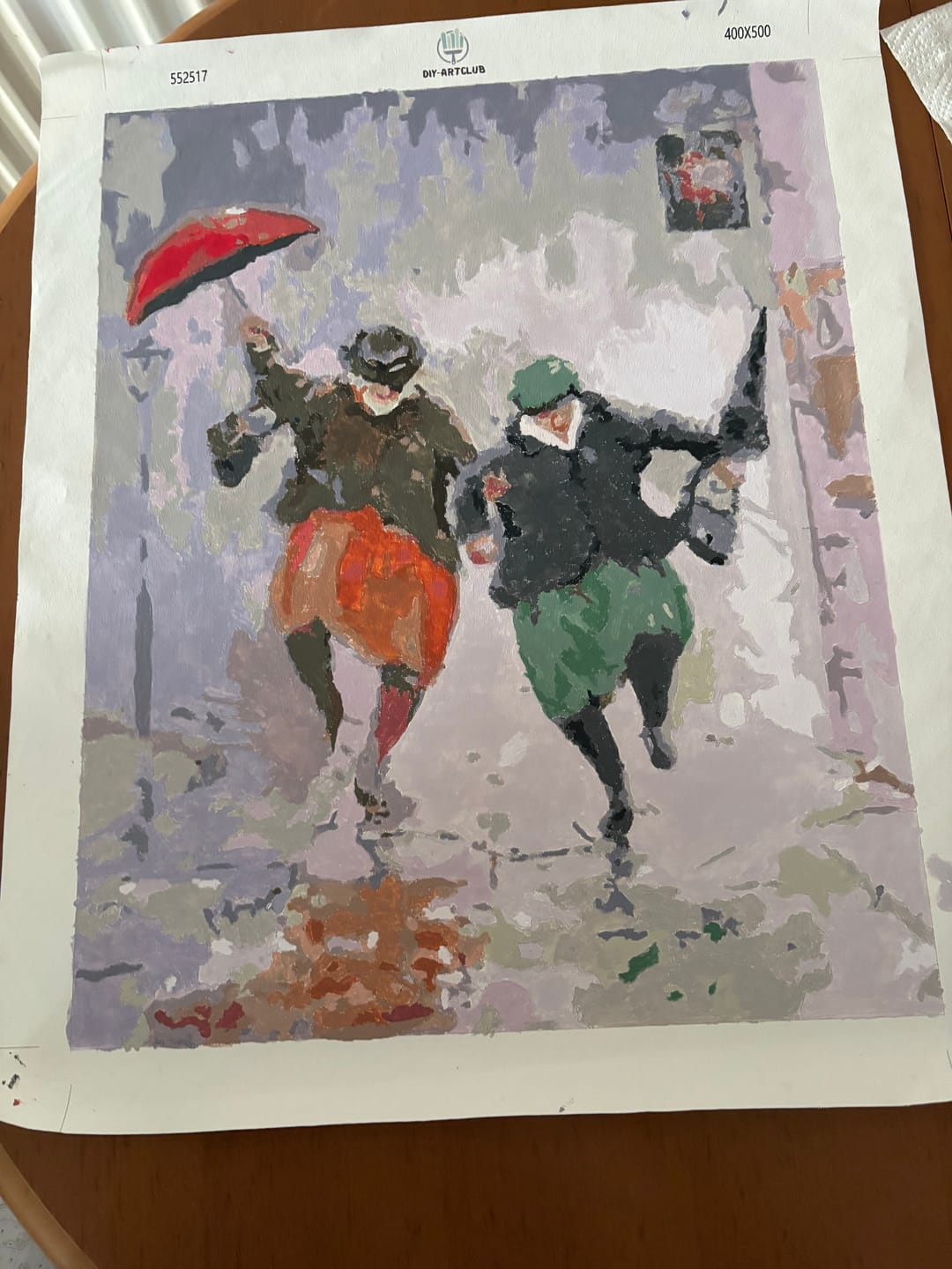 Customer photo review of Happy Retirees | Paint by Numbers