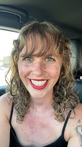 Customer photo review of Sprinkles Glitter Freckle Makeup Patches