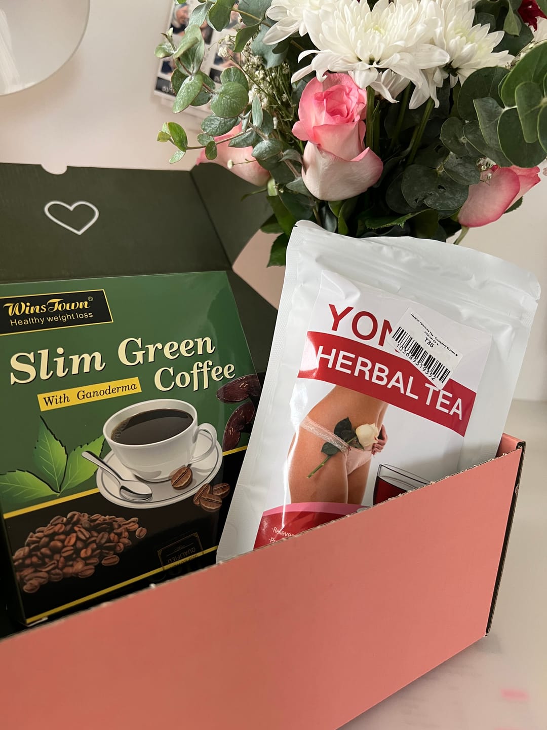 Customer photo review of Natural Feminine Tea - Cranberry Extract & Internal Care.