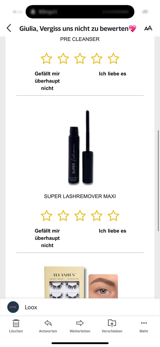Customer photo review of SUPER LASHREMOVER MAXI