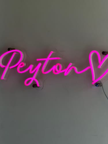 Customer photo review of Custom LED Neon Signs