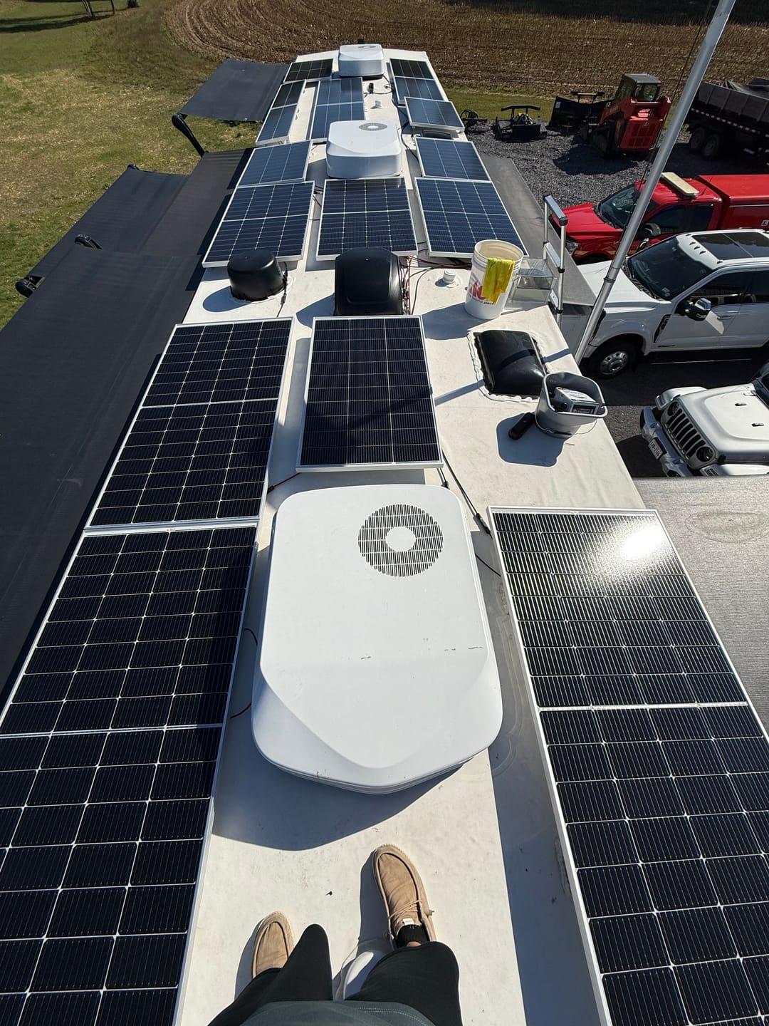 Customer photo review of MEGA 250 | 250 Watt Solar Panel | Premier 12V Off-Grid Solar Panel for RVs, Vans, Boats | 25-Year Output Warranty | UL Certified