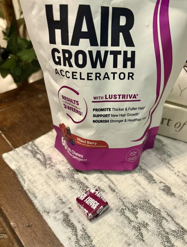 Customer photo review of Hair Growth Gummies