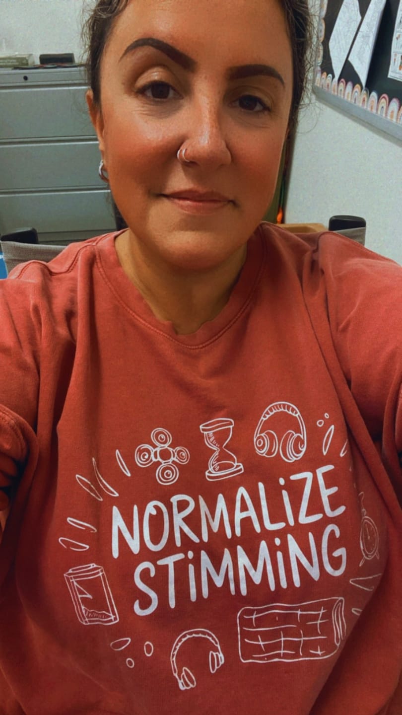 Customer photo review of Normalize Stimming Comfort Colors Lightweight Sweatshirt
