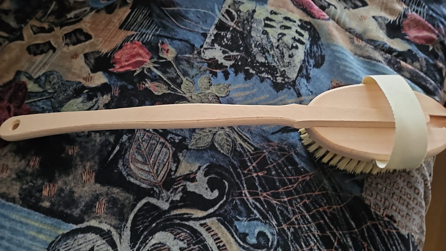 Customer photo review of Sauna Bürste extra Lang
