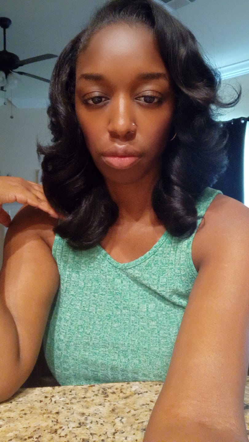 Customer photo review of Outre Quick Weave Half Wig - LUCETTE