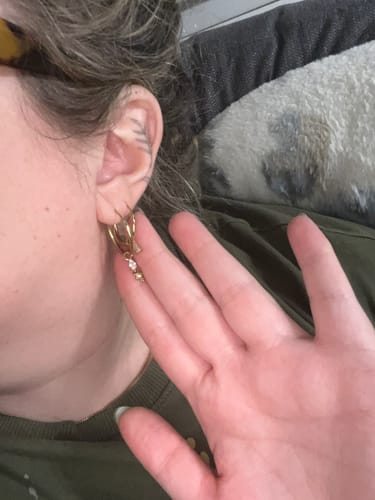 Customer photo review of Icy Tear Drop Charm