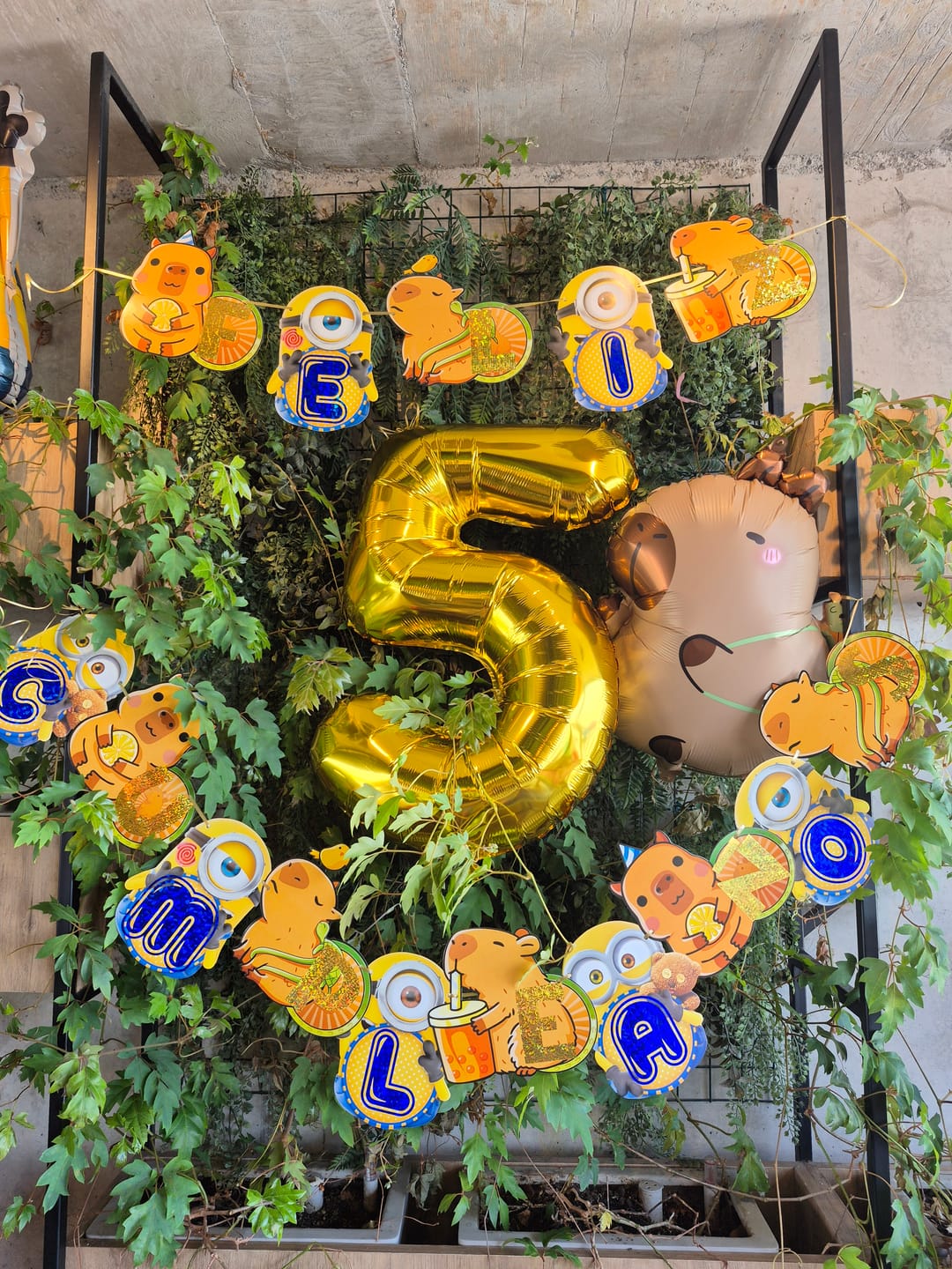 Customer photo review of Banderin Feliz cumpleaños Minions