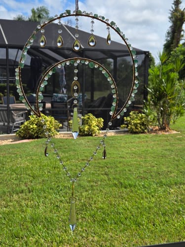 Customer photo review of Moon Crystal Suncatcher DIY Kit celestial Light Catcher - Aria