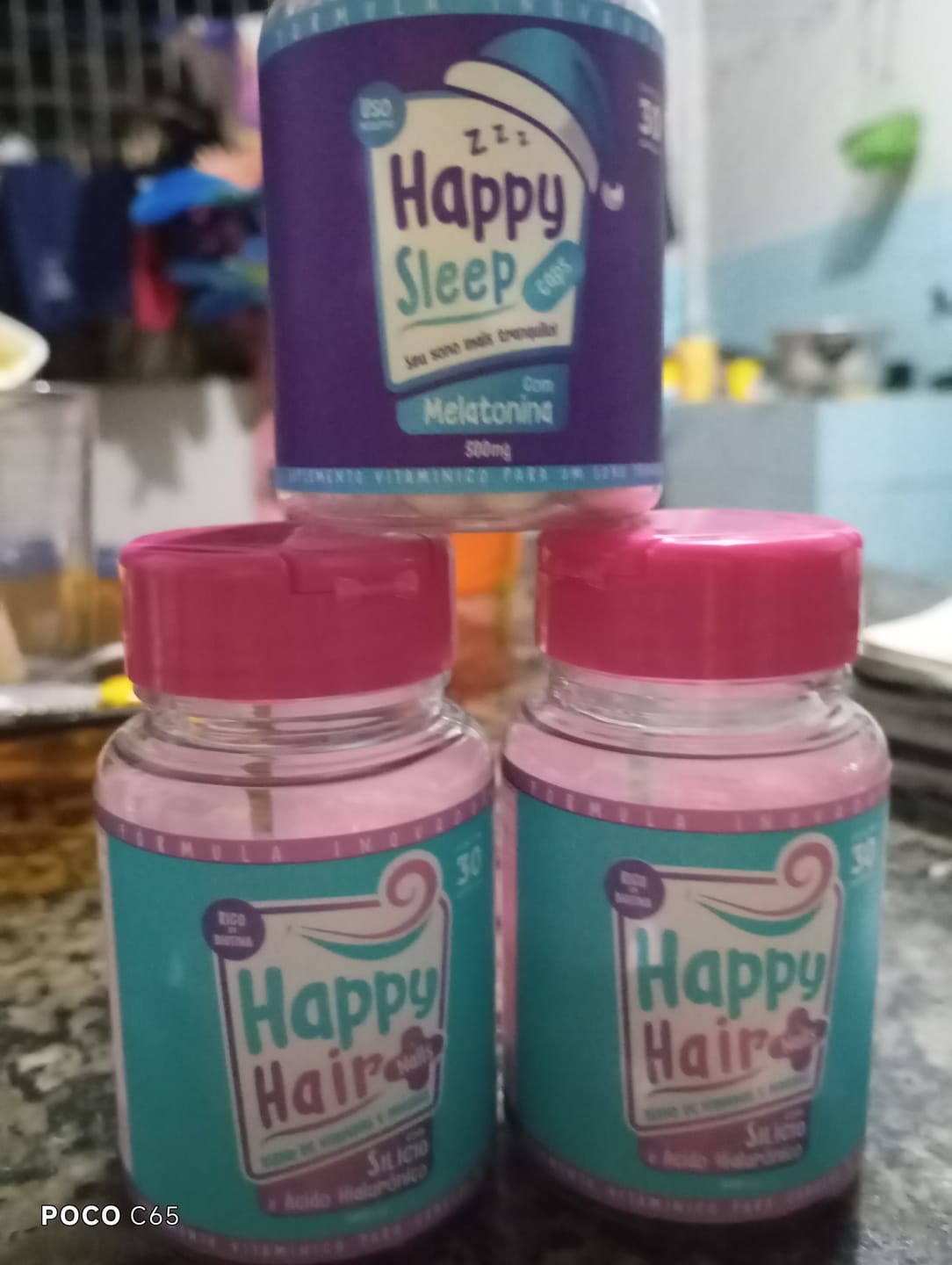 Customer photo review of Happy Hair 2 Potes