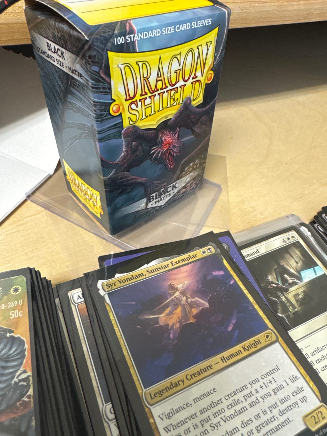 Customer photo review of Dragon Shield Display Case – Premium Card Storage & Protection