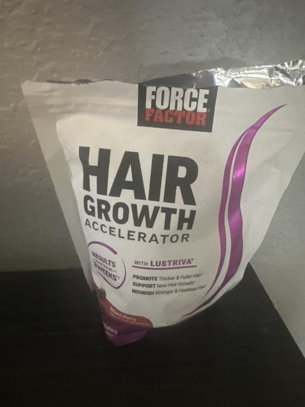Customer photo review of Hair Growth Gummies