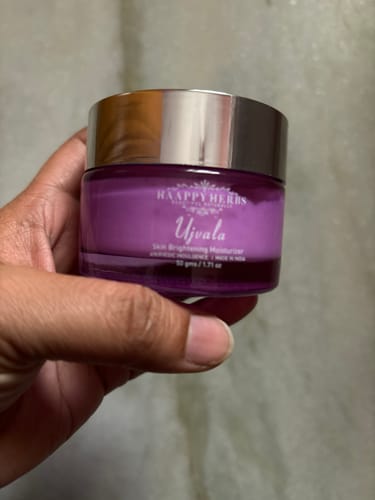 Customer photo review of Ujvala Skin Brightening Moisturizer