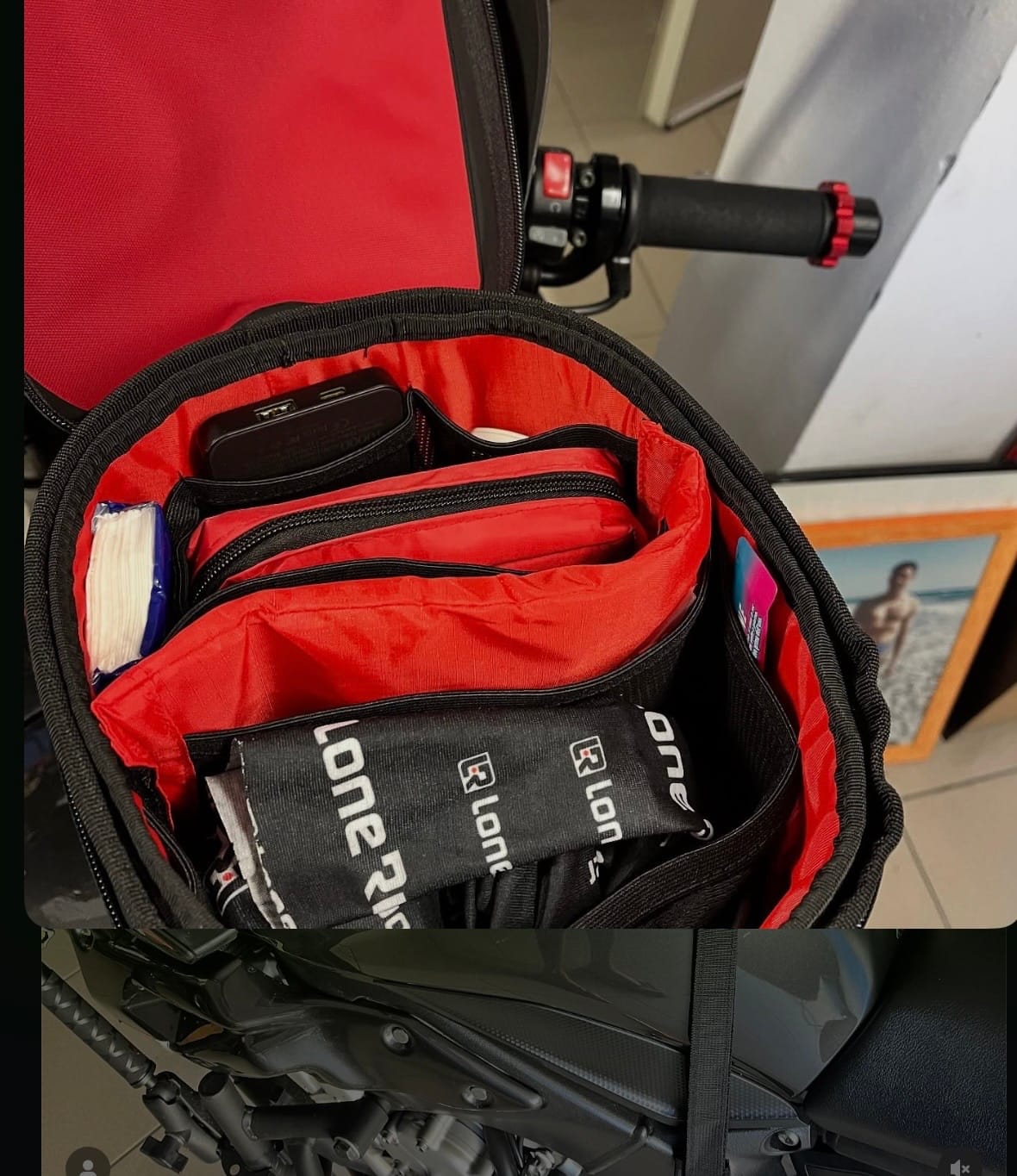 Customer photo review of Ranger Tank Bag