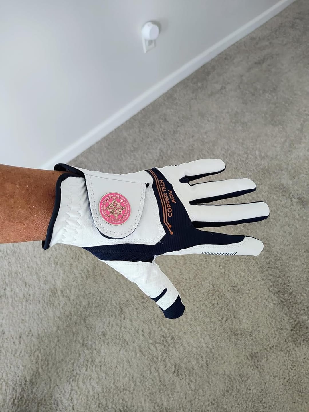 Customer photo review of Copper Tech Advanced 2.0 Women's Golf Glove Left or Right