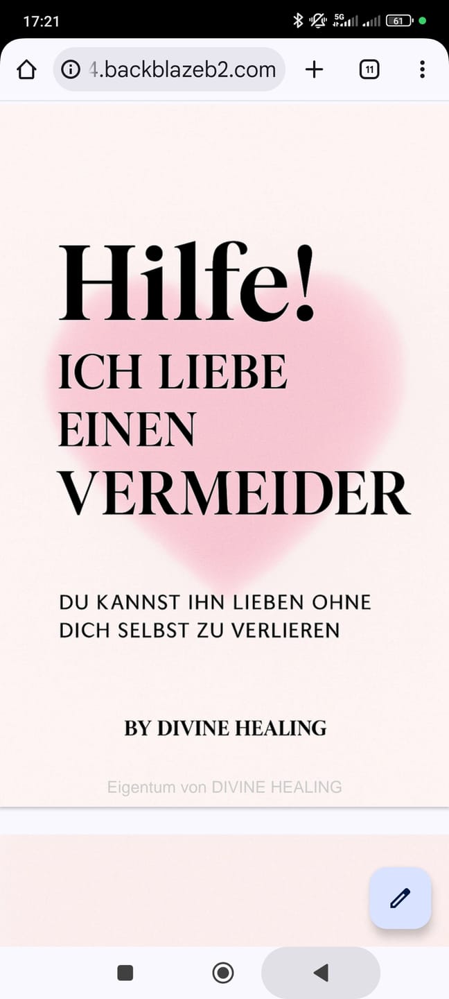 Customer photo review of E-Book: Hilfe! Ich liebe einen Vermeider