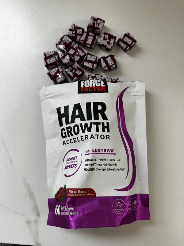 Customer photo review of Hair Growth Gummies