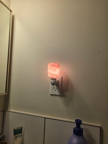 Customer photo review of Aromatherapy-Natural Himalayan Salt Night Light