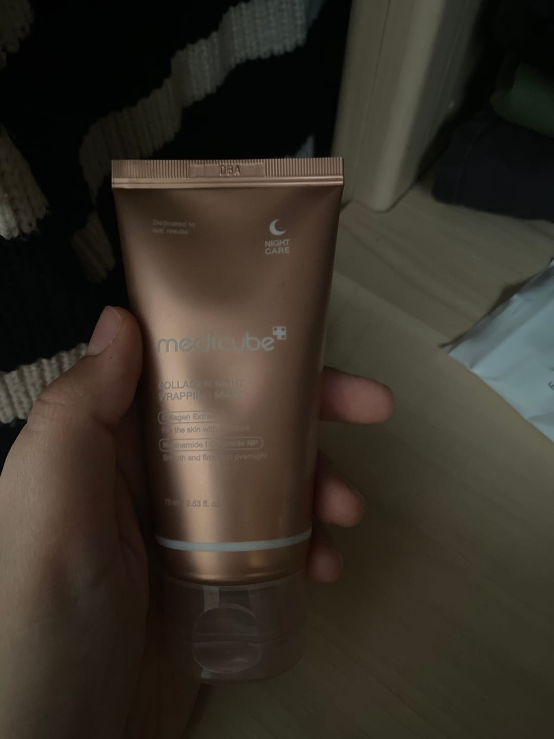 Customer photo review of Medicube - Masque - Collagen Night Wrapping Mask