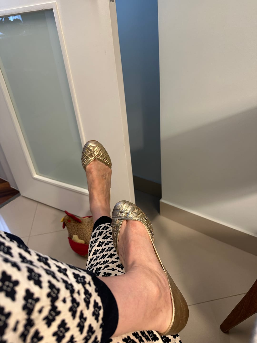 Customer photo review of Sapatilha Greta Champagne
