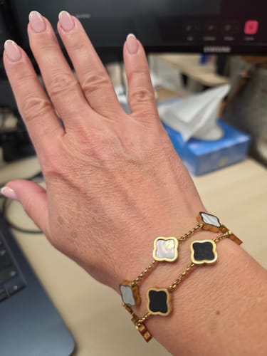 Customer photo review of Celine Clover Bracelet
