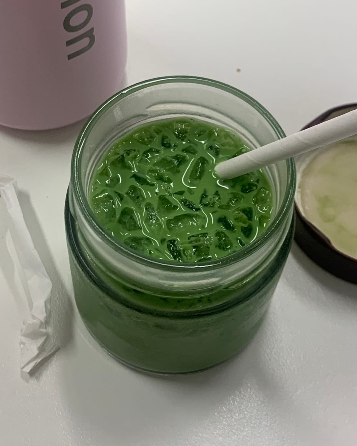 Customer photo review of Gourmet's Gold Artisan Matcha (Latte)