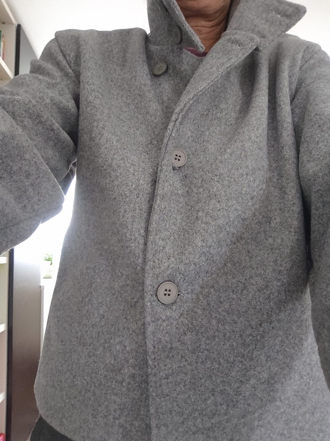 Customer photo review of Rosalia Elegant Jacket with Stand Collar