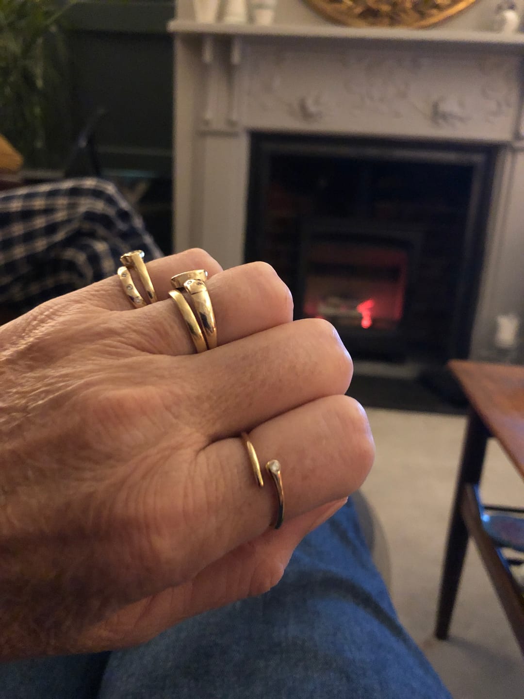 Customer photo review of Wave Wrap Ring