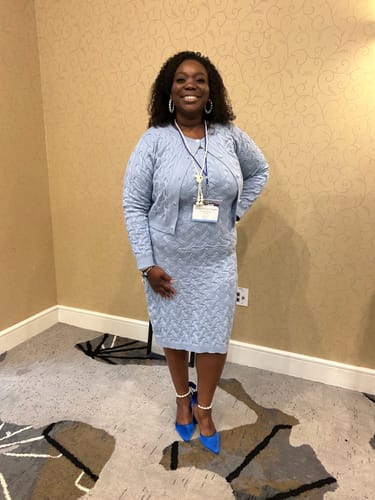 Sheranda H. review of The Power Knit Dress Set pre order AMICAE only image 1 out of 1