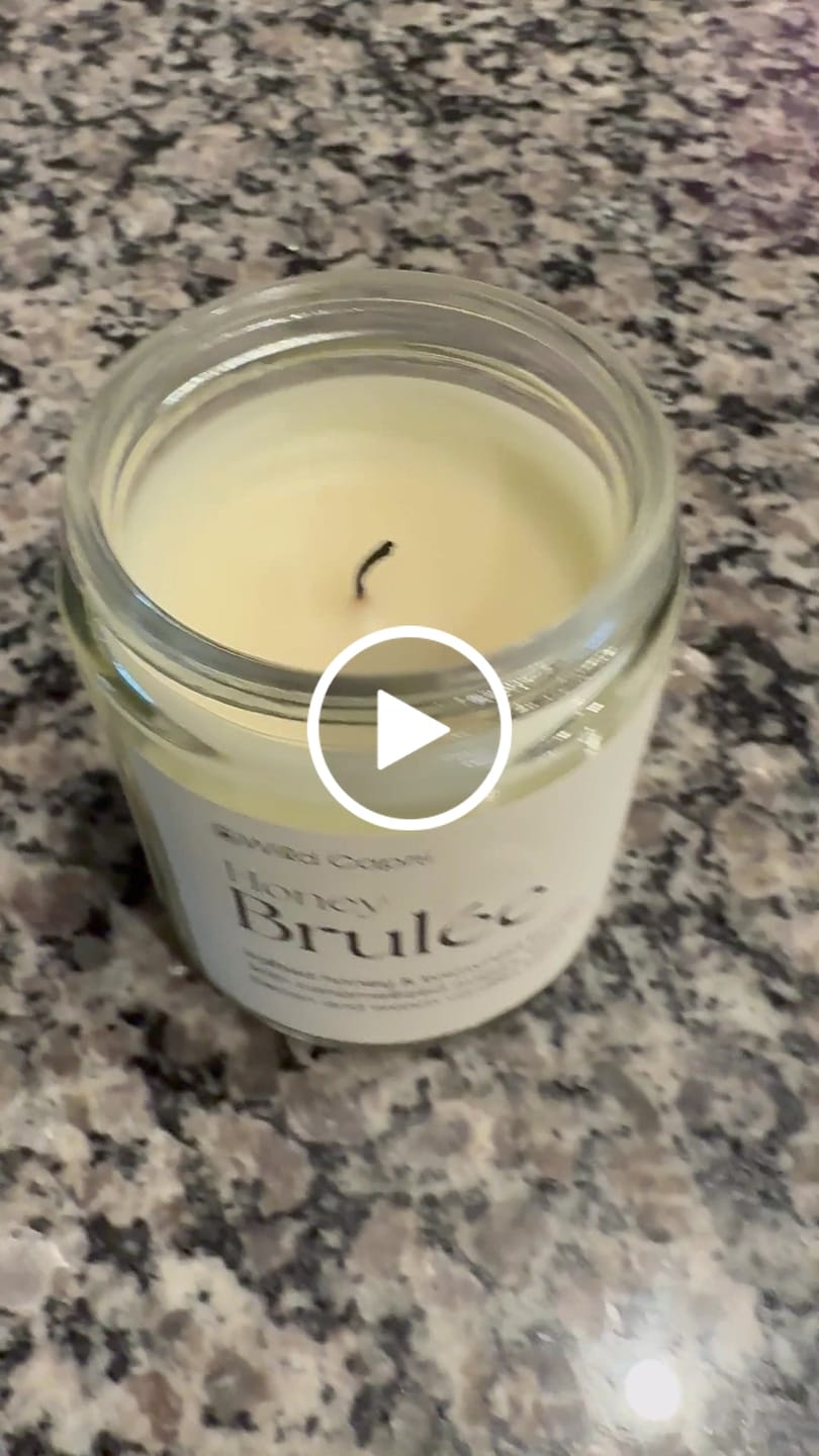 Customer video review of Honey Brulée Candle